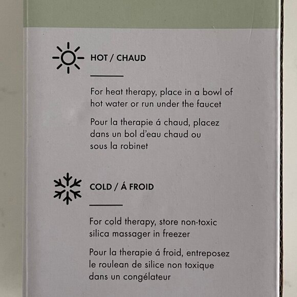 Indigo Hot & Cold Non Toxic Silica Massager Foot Roller Mint Green Sz OS NWT - Picture 3 of 6